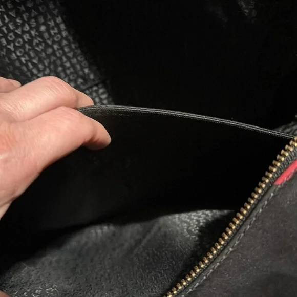 Kate Spade Black Red Floral Poppy Large Backpack Bag-pre-owned. - Picture 4 of 16